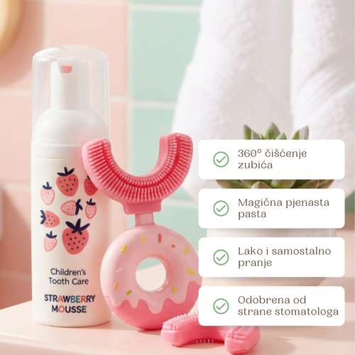 Belli Denti® Sada - zubná kefka a penivá zubná pasta
