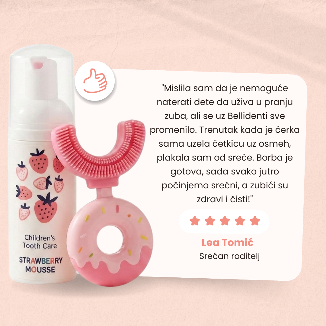 Belli Denti® Sada - zubná kefka a penivá zubná pasta